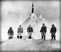 Robert E. Peary på Nordpolen i 1907